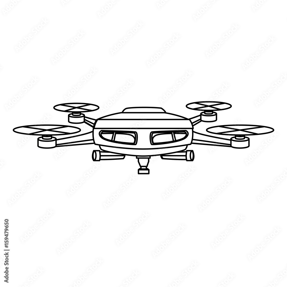 drone fly gadget technology remote propeller innovation vector illustration drone fly gadget technology remote propeller innovation vector illustration