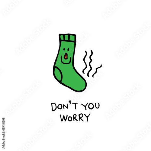 don't you worry - smelly sock character