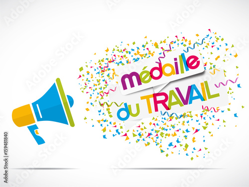 mégaphone : médaille du travail