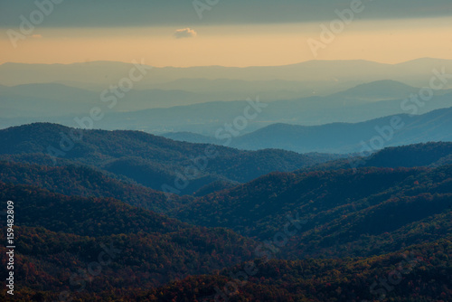 senic overlook of smoky mountains  © kevin