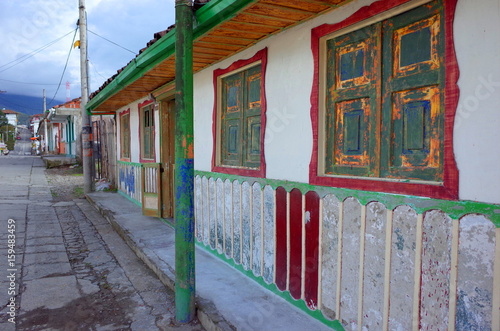 Colourful houses in Salento, Colombia