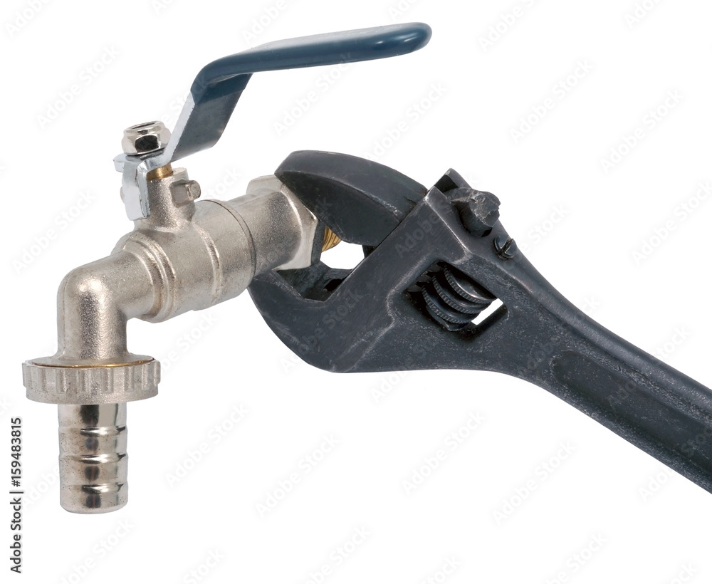 Water valve and wrench Water valve and wrench
