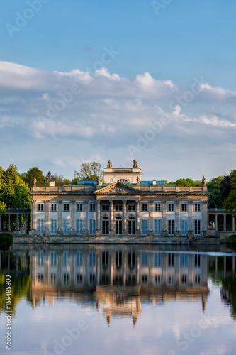 Palace on the Isle in Lazienki Park in Warsaw  Poland