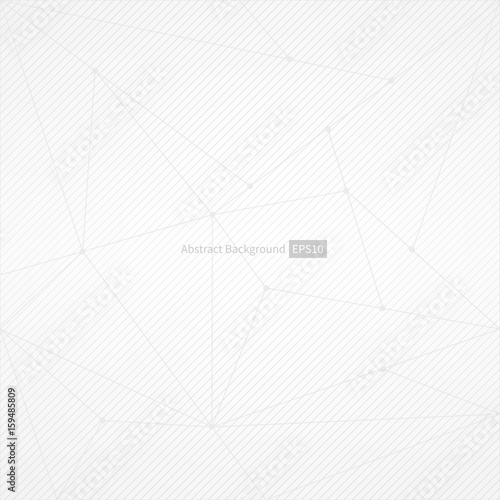 Abstract vector polygonal background. Gray and white striped pattern. Infographic triangle network geometry line illustration for business presentation, marketing project, concept design