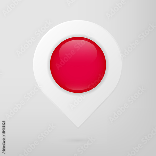 Red and white gloss Map Pointer vector. GPS navigator icon. Isolated location illustration. Infographic travel sign Free Download Red and white gloss Map Pointer vector. GPS navigator icon. Isolated location illustration. Infographic travel sign - GFXLoad