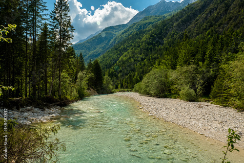 Foto Fluss Soca in Slowenien