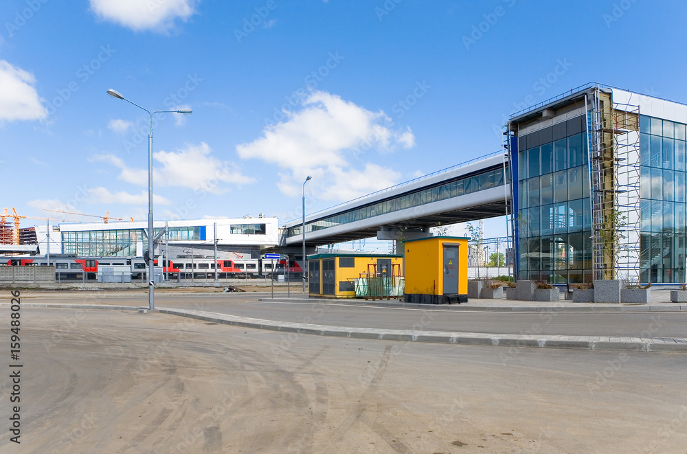 The new station of the Moscow central ring The new station of the Moscow central ring