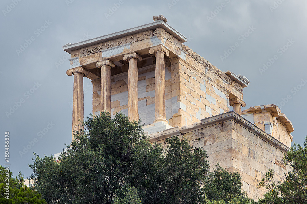 View of entrance to Acropolis, Athens, Greece