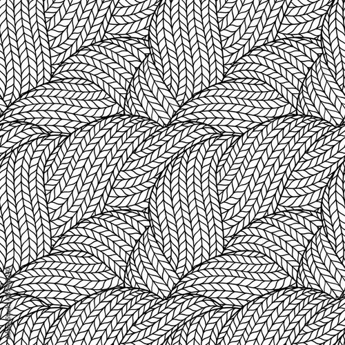 Seamless pattern for coloring book