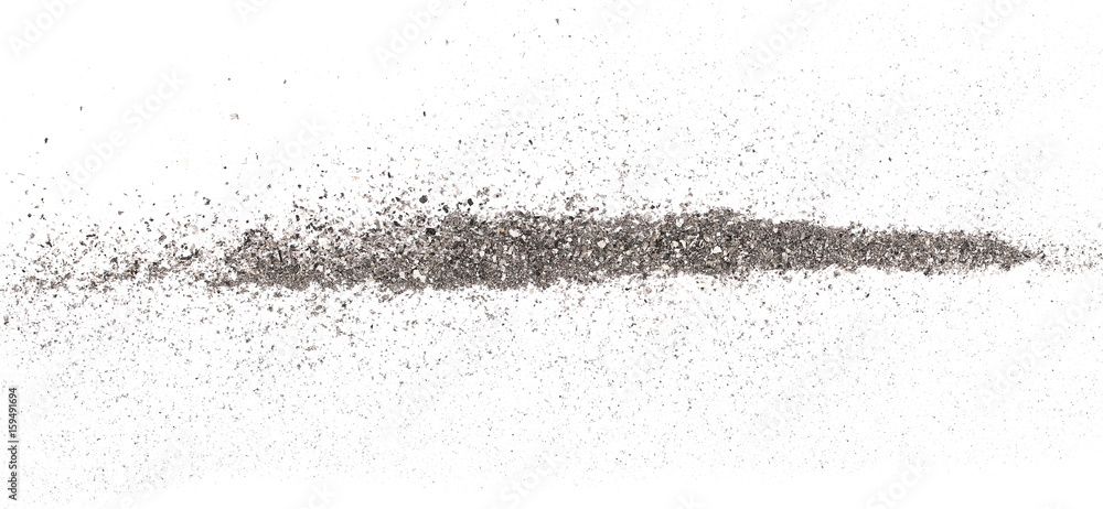 cigarette ash isolated on white background, texture cigarette ash isolated on white background, texture