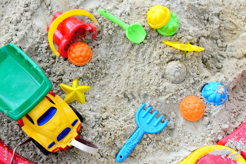 Summer Children's Toys on the sand