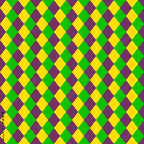 Mardi Gras seamless pattern