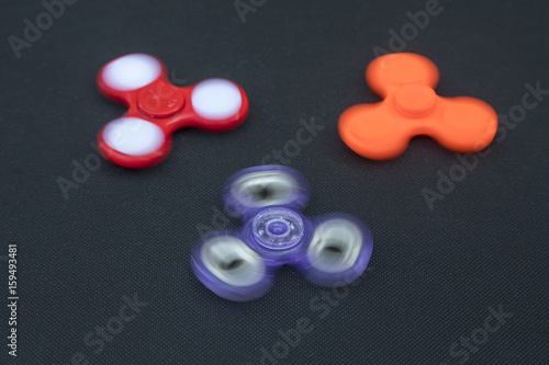 A fidget spinner popular toy for increased focus, stress relief.