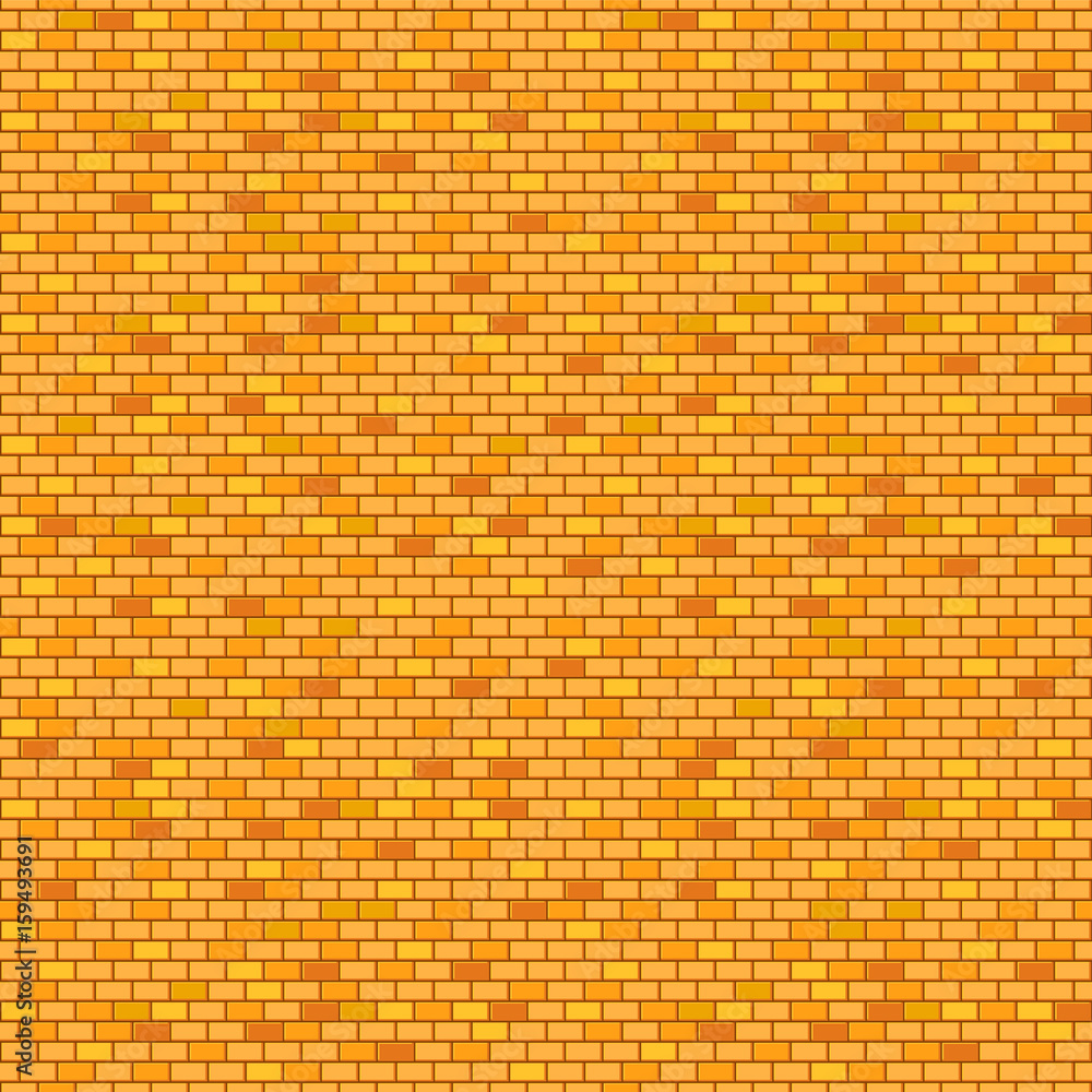 Orange brick wall vector seamless pattern Orange brick wall vector seamless pattern