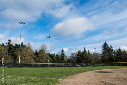 Woodland Park Baseball Field Outfield