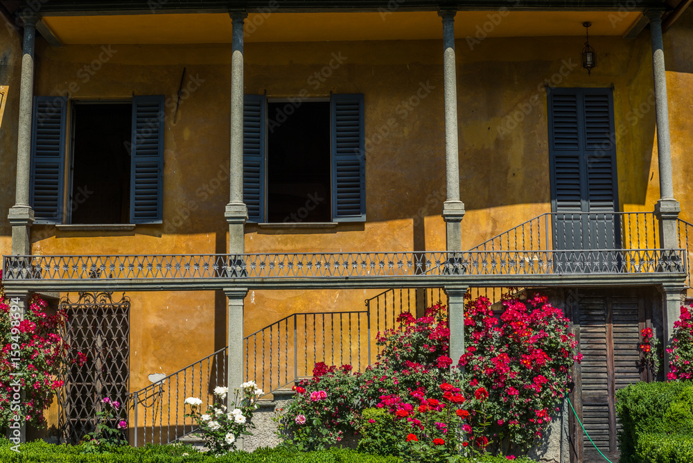 A classic style Italian garden in Tirano in Italian Valtellina - 2