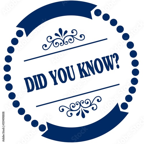 DID YOU KNOW  blue seal.