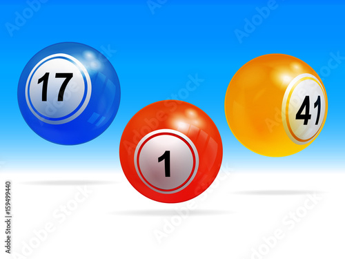 New 3D bingo lottery balls