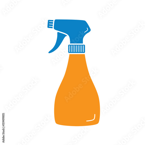 Cleaning spray bottle icon isolated.