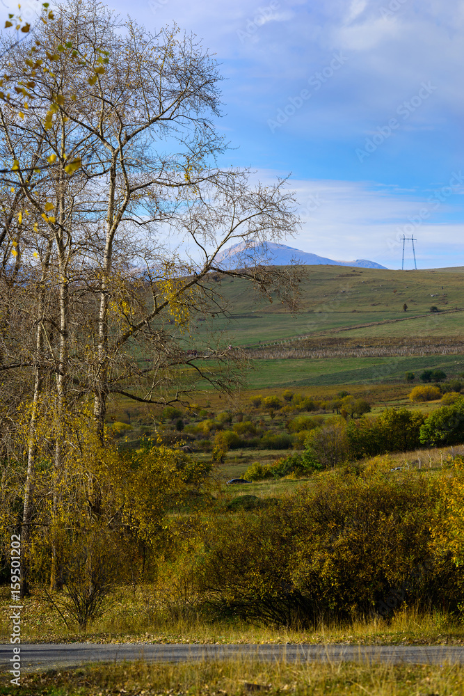 Fototapeta premium Beautiful autumn landscape, Armenia