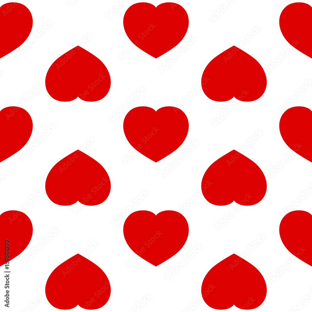 seamless background with red hearts ,vector seamless background with red hearts ,vector
