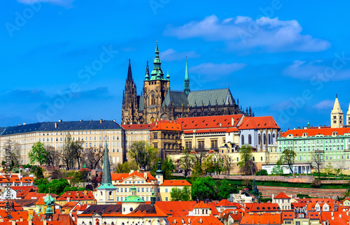 Mala Strana (Lesser Town of Prague) and Prague Castle in Prague, Czech Republic