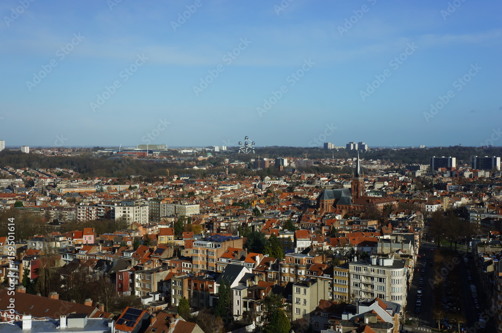 View of Brussels from the roof of the Basilica of the Sacred Heart