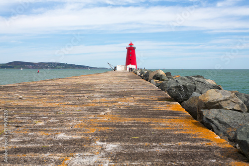 Photography The Great South Wall and Poolbeg Lighthouse, Ringsend, Dublin, Ireland