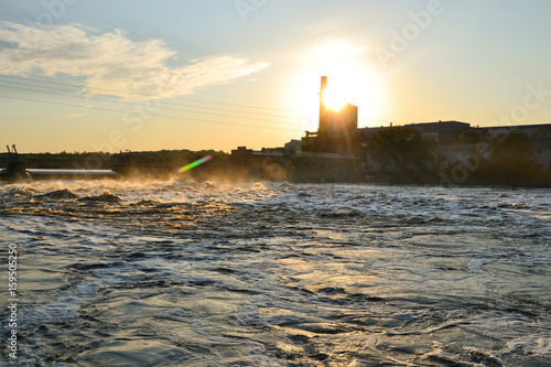 Hydroelectric Dam Sunrise