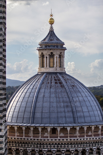 Dome of the Cathedral of Siena from the rear, Tuscany, Italy