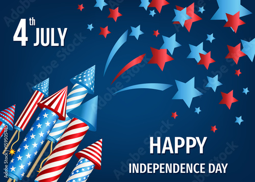 4th of July,  USA    Independence  Day background.