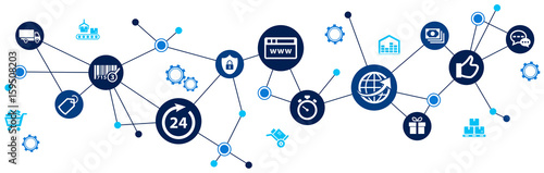 e-commerce / online-shopping challenges vector