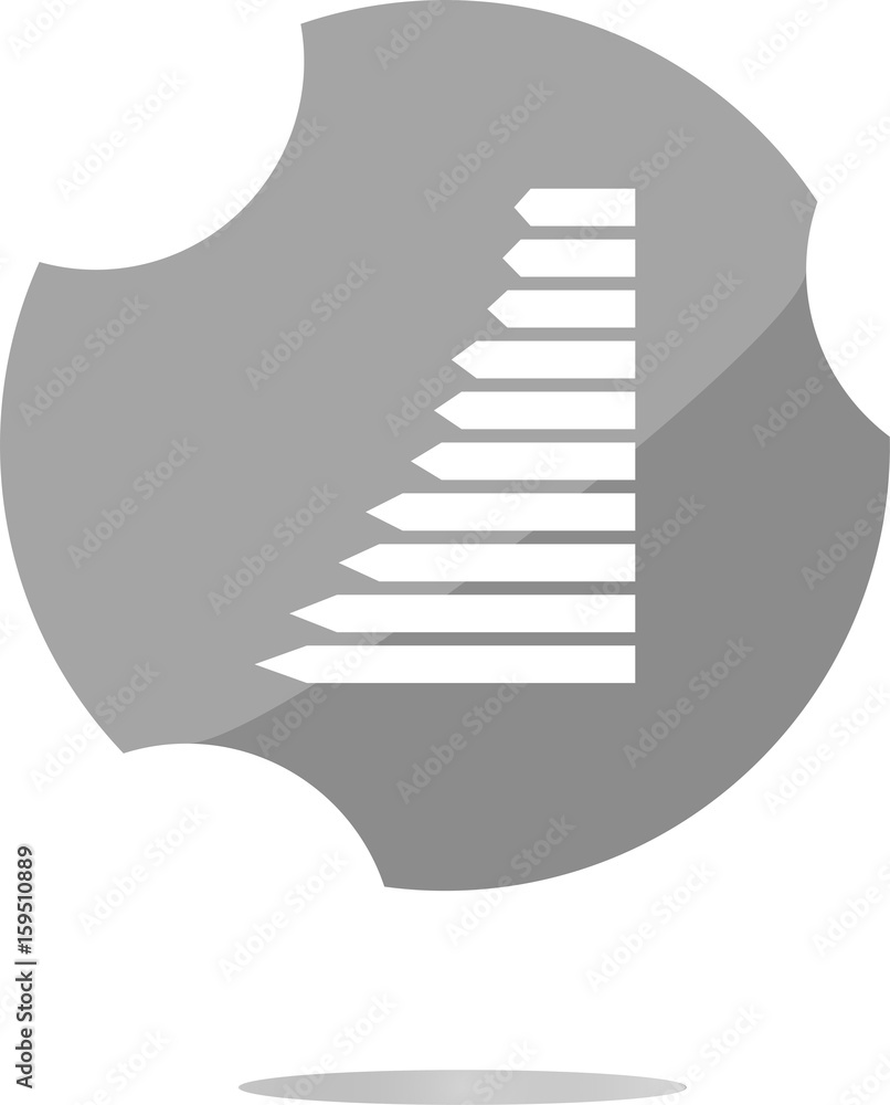 graph web button icon isolated . Flat sign isolated on white graph web button icon isolated . Flat sign isolated on white