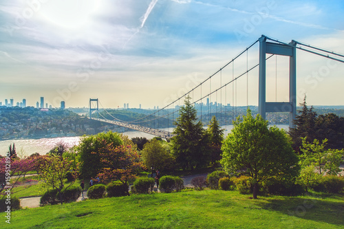 Bosphorus and the Fatih Sultan Mehmet Bridge