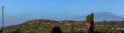 Wide Panorama Reservoir on Northcliff Johannesburg against clear sky