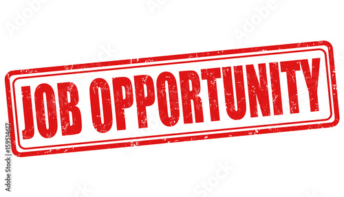 Job opportunity sign or stamp