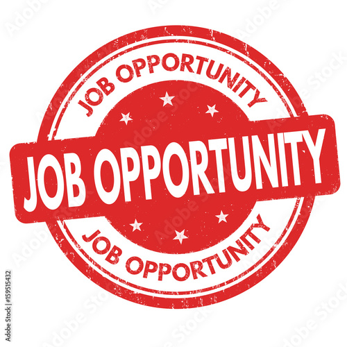 Job opportunity sign or stamp
