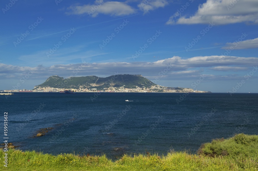 View from Parque de Centenario to Gibraltar