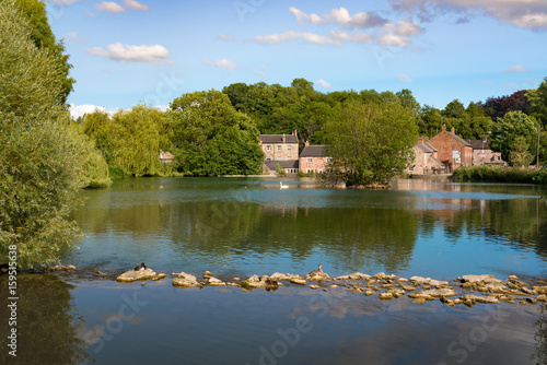 Holding Pond in Cromford, England, home of the First Water Driven Mill
