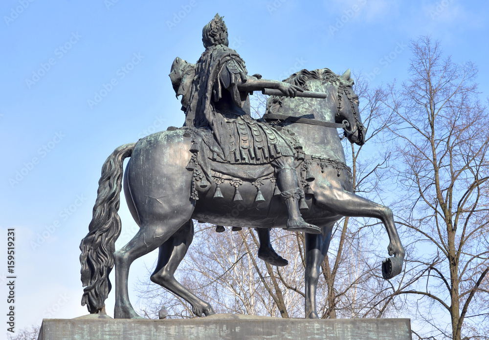 Fototapeta premium Statue of the Emperor Peter the Great.