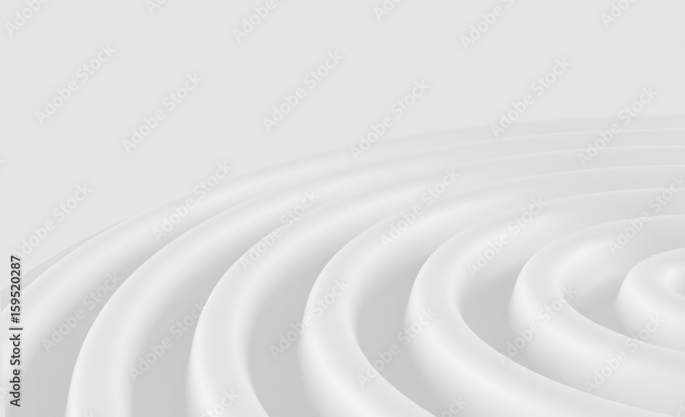 Obraz premium Abstract white geometric background. White texture with shadow. 3D render