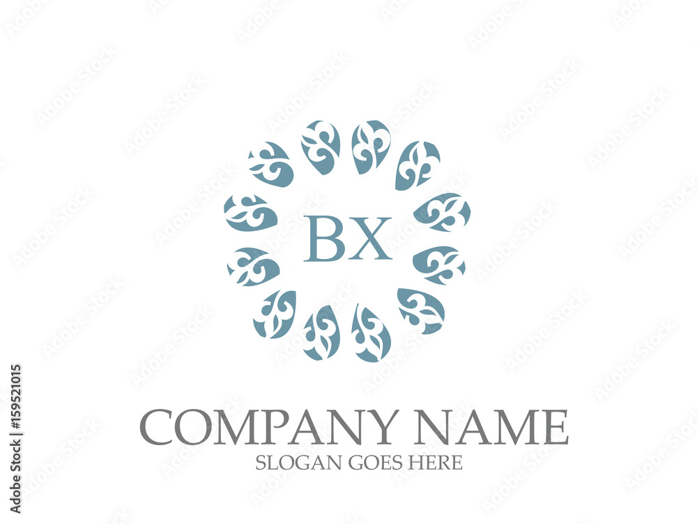 Abstract BX Letter Monogram Elegant Logo Design Abstract BX Letter Monogram Elegant Logo Design