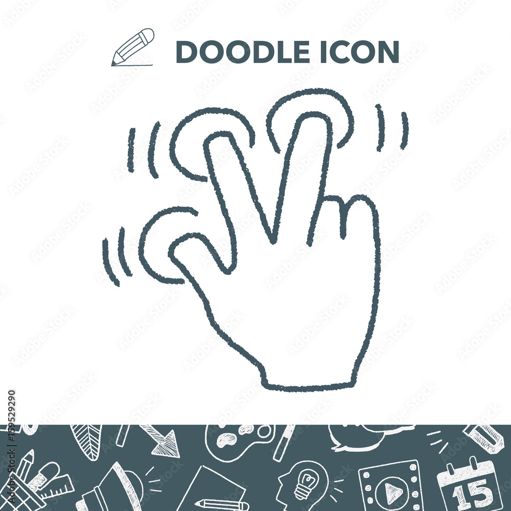 Obraz premium Gesture doodle