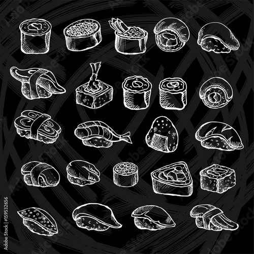 sushi objects japanese food 