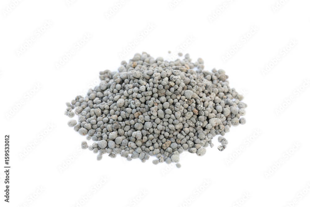 pile of urea fertilizer isolated on white pile of urea fertilizer isolated on white