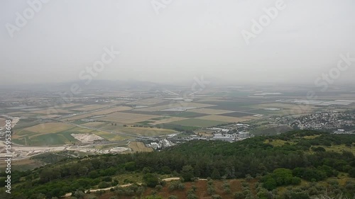 overlooking the Valley of Armageddon
