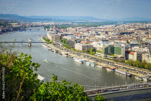 View of Budapest city and Danube river, Hungary © natchas
