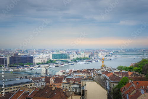 View of Budapest city and Danube river, Hungary