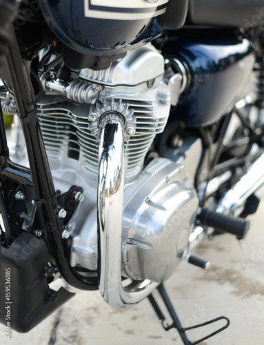 Motorcycle engine, engineering, internal combustion engine (ICE) © Akarat Phasura