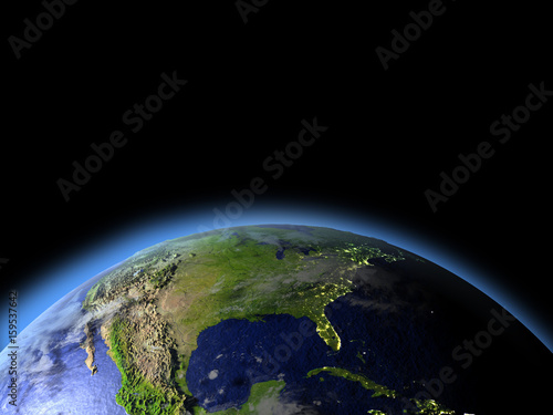 North America from space